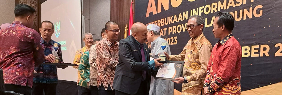 Polinela Raih Anugerah Keterbukaan Informasi Provinsi Lampung tahun 2023